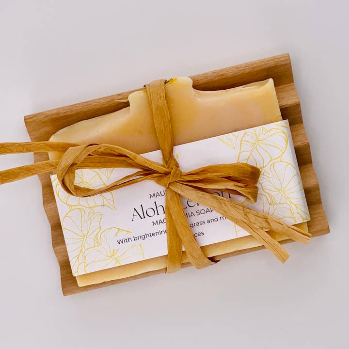 Maui Goat Milk Soap Gift Set - Aloha Lemon for wholesale by Kula Essentials