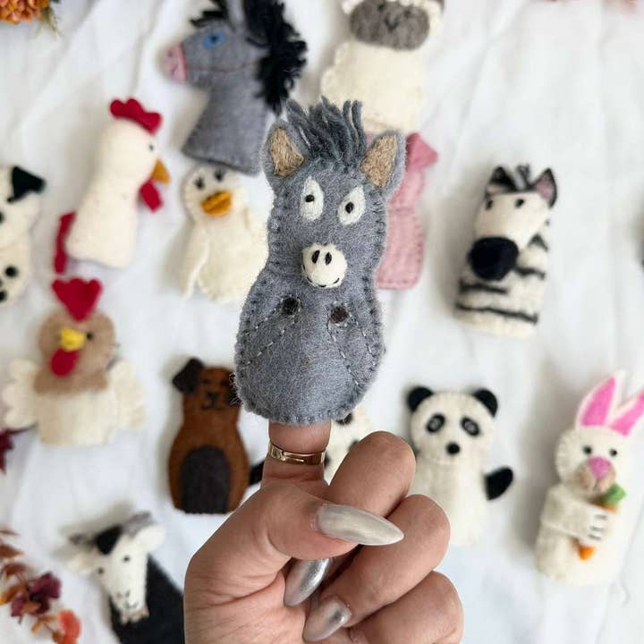 Karma Nepal Crafts - Wholesale Finger Puppet - Kids & Baby - Handmade  Wool Felted Farm Animal Finger Puppet6