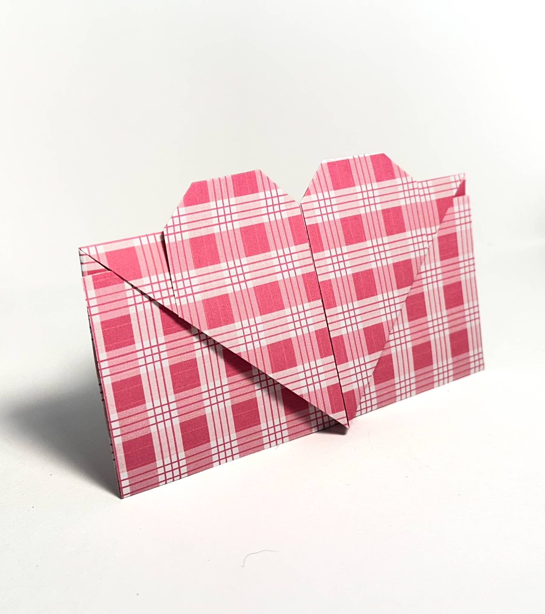 Handmade Aloha Kauai - Wholesale Envelopes - Handmade Origami Heart Envelope - Palaka Print1