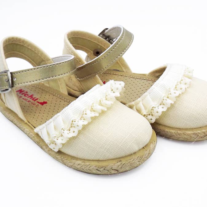 Children's Spardeña with steering wheel ornament for wholesale by CALZADOS FERNANDEZ ALONSO SL