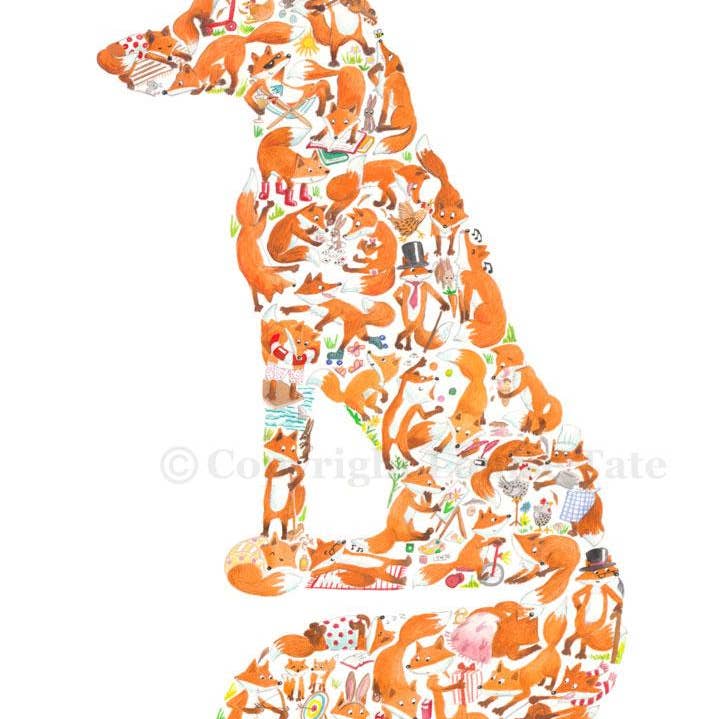 F is for Fox for wholesale by Louise Tate Illustration