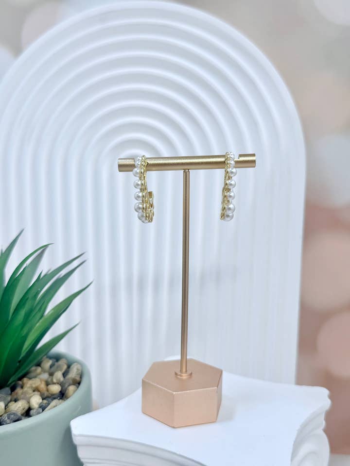 Pearl hoop for wholesale by NEM Designs