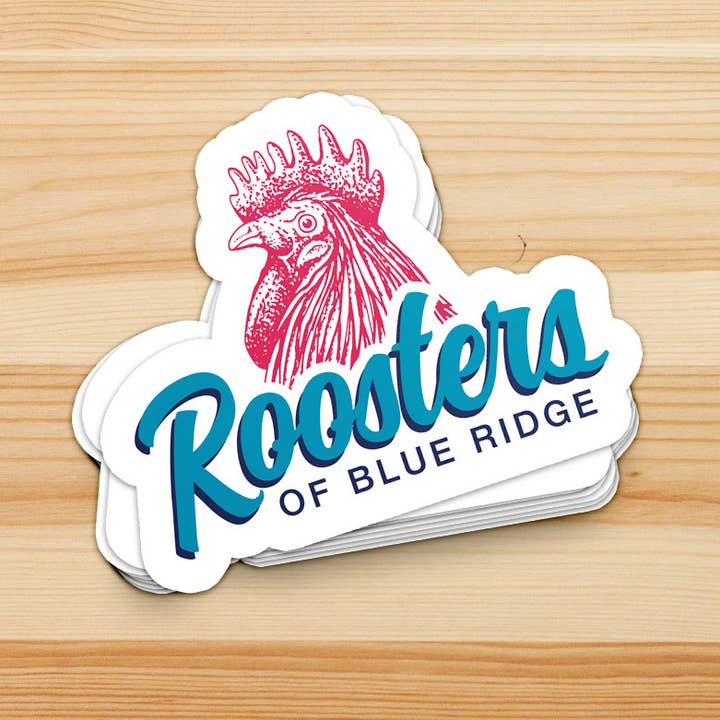 Mountain City Apparel - Wholesale Sticker - Cool Rooster Sticker - Basic1