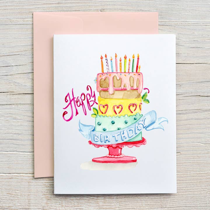 Cake Birthday Card for wholesale by MaryGold Tales