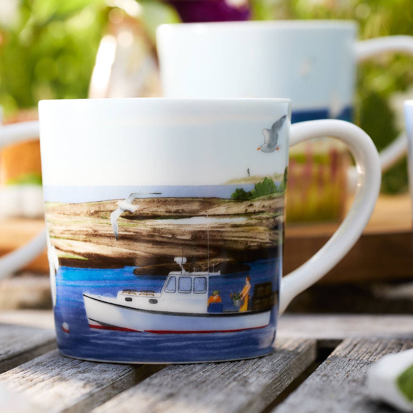 Caskata - Wholesale Coffee Mug - Caskata X Felix Doolittle By the Sea Mugs, Set of 44