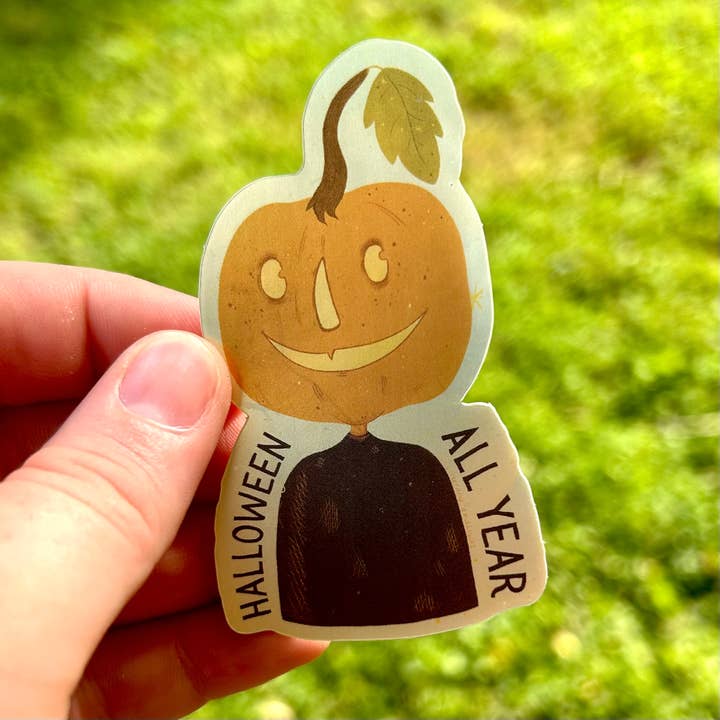 Autocollant Citrouille Halloween Toute l'Année pour la vente par Glitter and Toadstools
