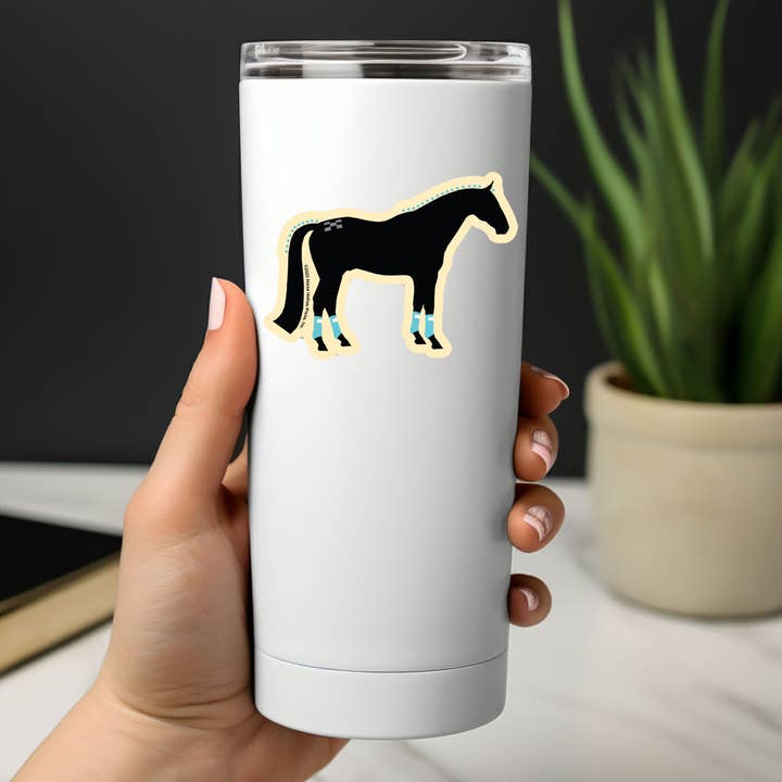 Horse Hollow Press - Wholesale Sticker - 3" Tumbler Horse Sticker / Show Horse Wraps / WATERPROOF9