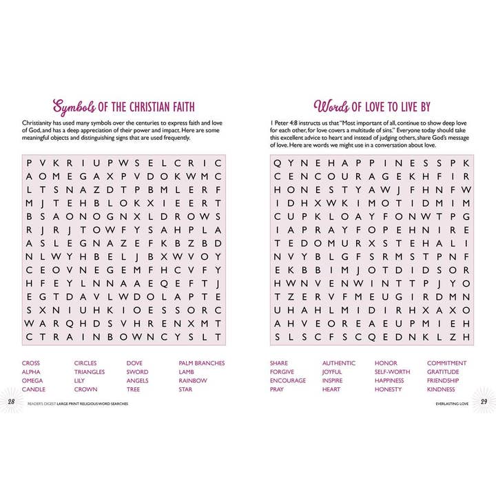 Simon & Schuster - Wholesale Book - Adult - Reader's Digest Large Print Religious Word Search by
