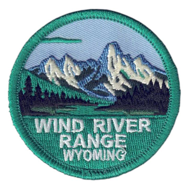 Wind River Range WY Souvenir Patch - 10623 for wholesale by Happy Wood Products