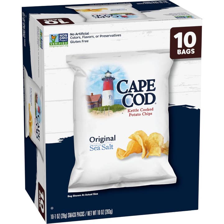 L&F Universal Goods - Vente Chips - Cape Cod Multi Pack Original Sel Marin 4/10ct/1oz
