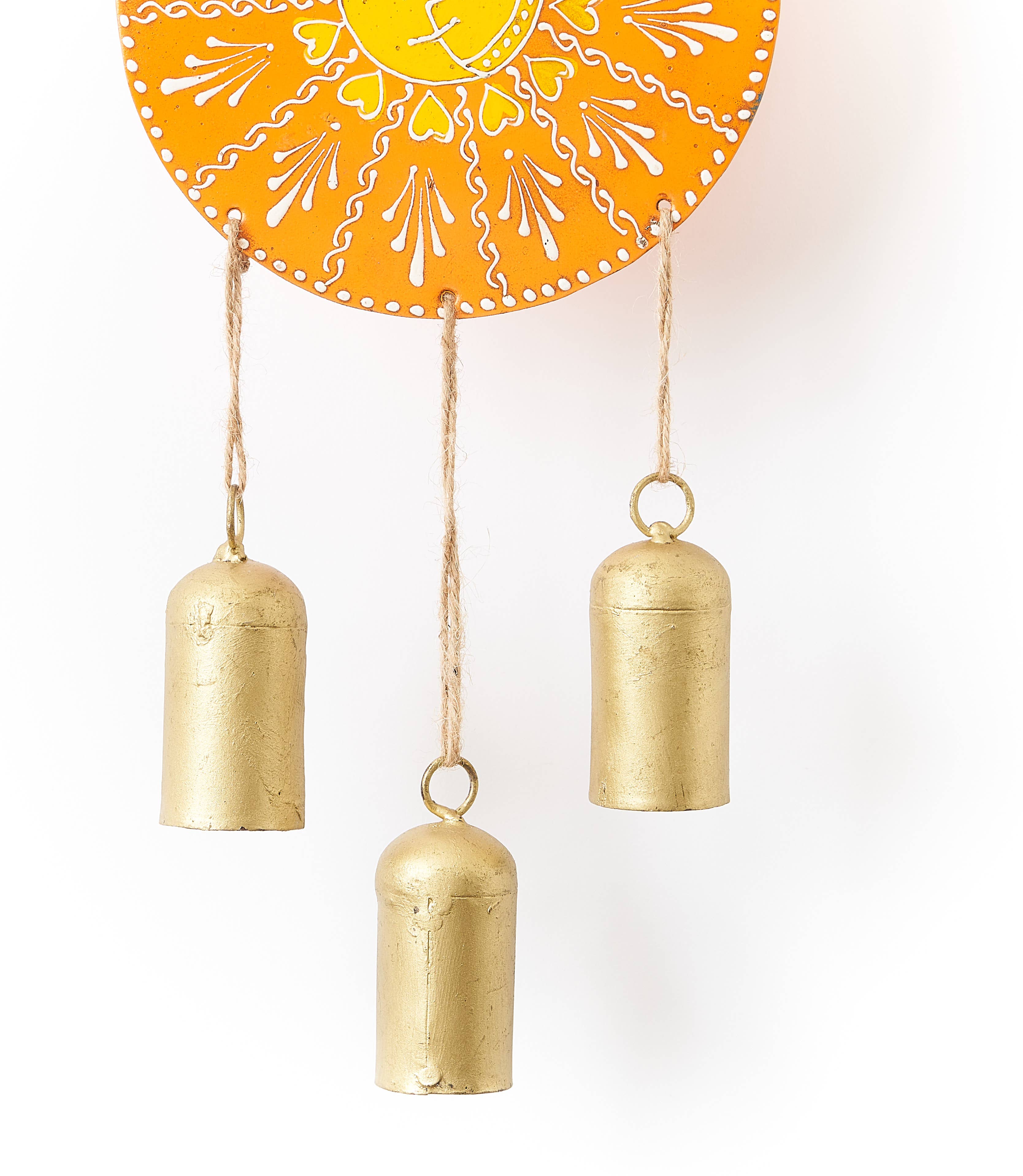 Matr Boomie Fair Trade - Wholesale Wind Chime - Henna Treasure Sun Bell Wind Chime-Hand Painted Patio Decor1