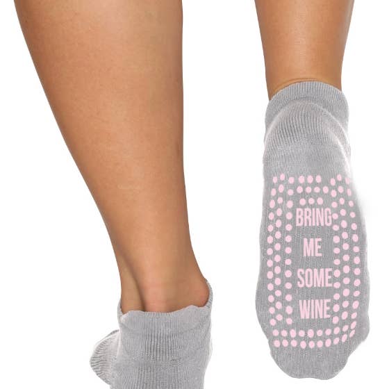 If You Can Read This Bring Me Some Wine Adult BarreSocks for wholesale by BarreSocks x Little Pigs