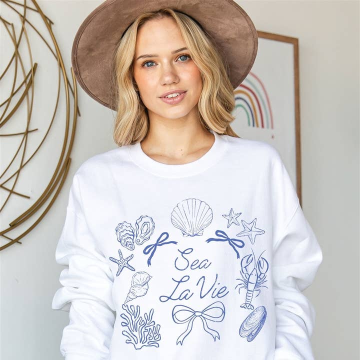 SEA LA VIE Grafik-Sweatshirt für den Großhandel von BLUME & CO.