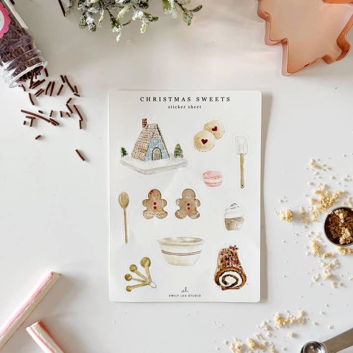 emily lex studio - Wholesale Sticker - christmas sweets sticker sheets2