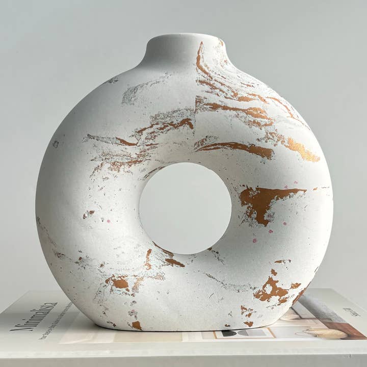 Donut-Betonvase | Runde Hohlvase für den Großhandel von Fancy Concrete