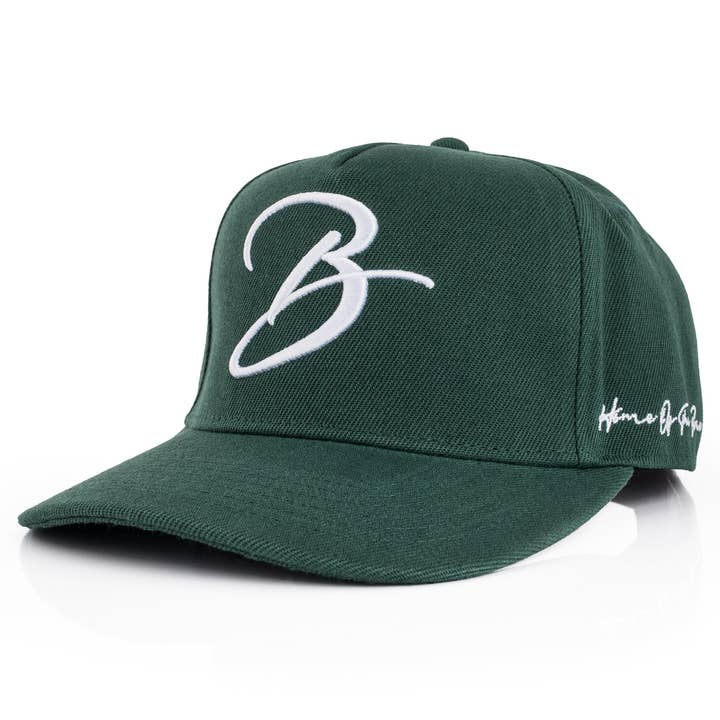 B Script Snapback Cap Green and other Purchase Wholesale bsf töpfe. Free Returns & Net 60 Terms on Faire trending on Faire.
