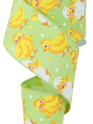 2.5"X10YD BABYKYCKLINGAR PÅ KUNGLIG LJUSGRÖN/MULTI (P) för wholesale av Waterman's Loft Inc.