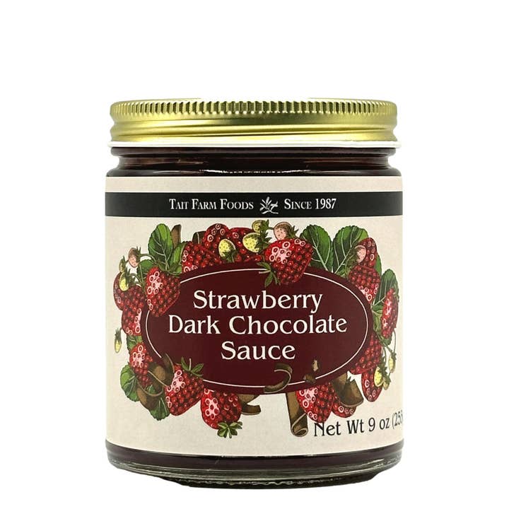 Tait Farm Foods - Wholesale Hot Fudge/Chocolate Spread - Strawberry Dark Chocolate Sauce