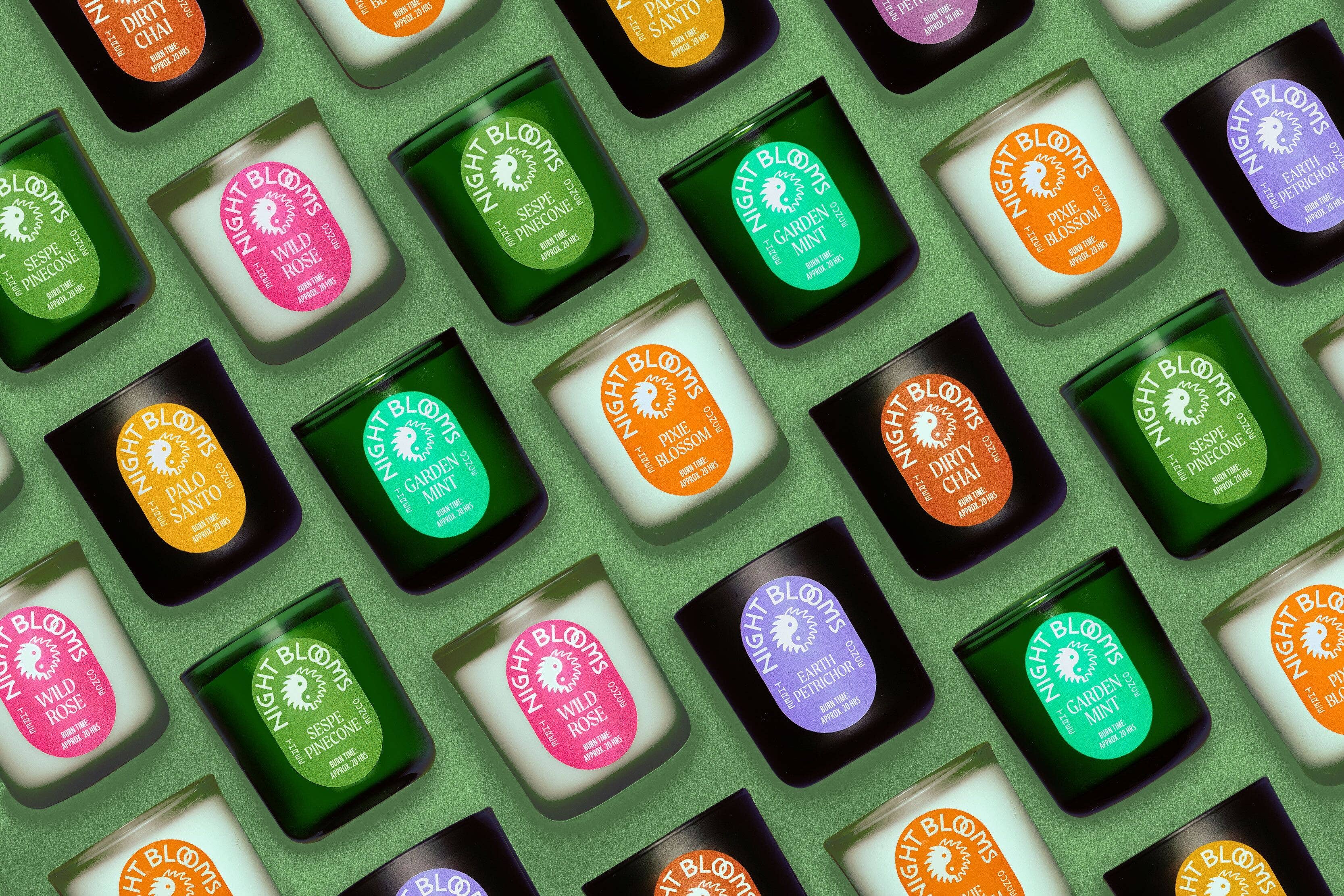 Night Blooms Goods - Vendita all'ingrosso Candela in vasetto - Candela Mini Wild Rose 3 oz.1