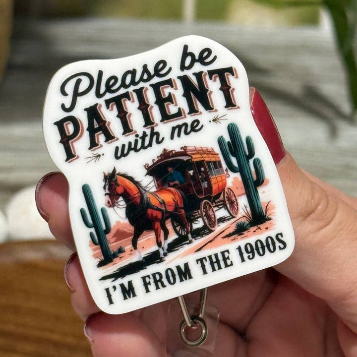 Je viens des années 1900 Porte-badge rétractable pour la vente par The KTD Collection