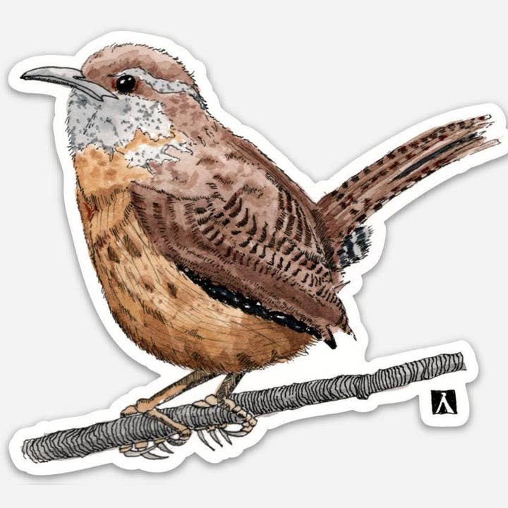 Canetas Autocolantes Vinil Carolina Wren/Aguarela Il por atacado de Bellavance Ink