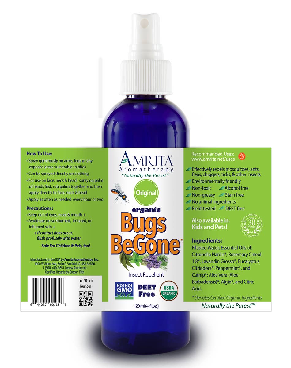 Amrita Aromatherapy - Wholesale Insect Repellent - Bugs BeGone