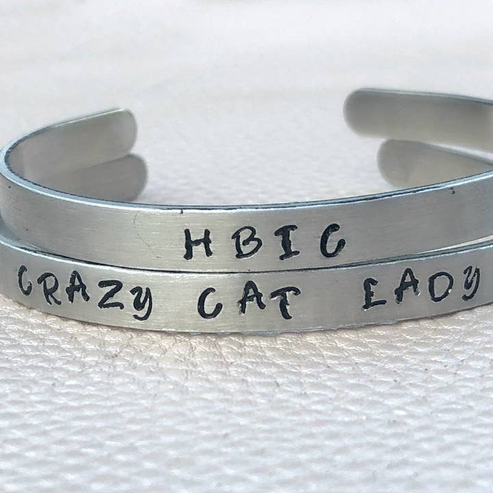 Handmade by Marlayna - Wholesale Cuff Bracelet - Hand Stamped Cuff Bracelet - Can be d5