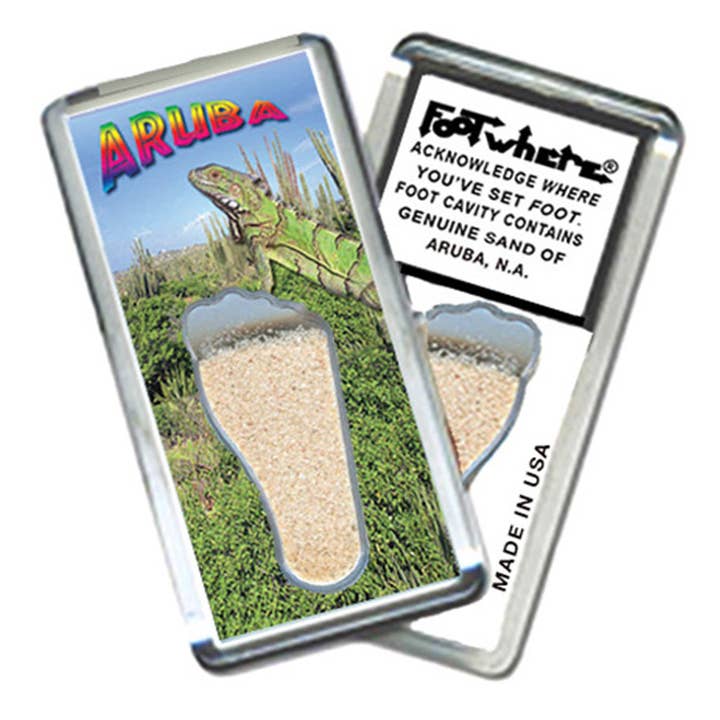 FootWhere- USA Group, Inc. - Wholesale Magnet - Aruba FootWhere® Souvenir Magnets. 72 pieces/6 assorted styles.4