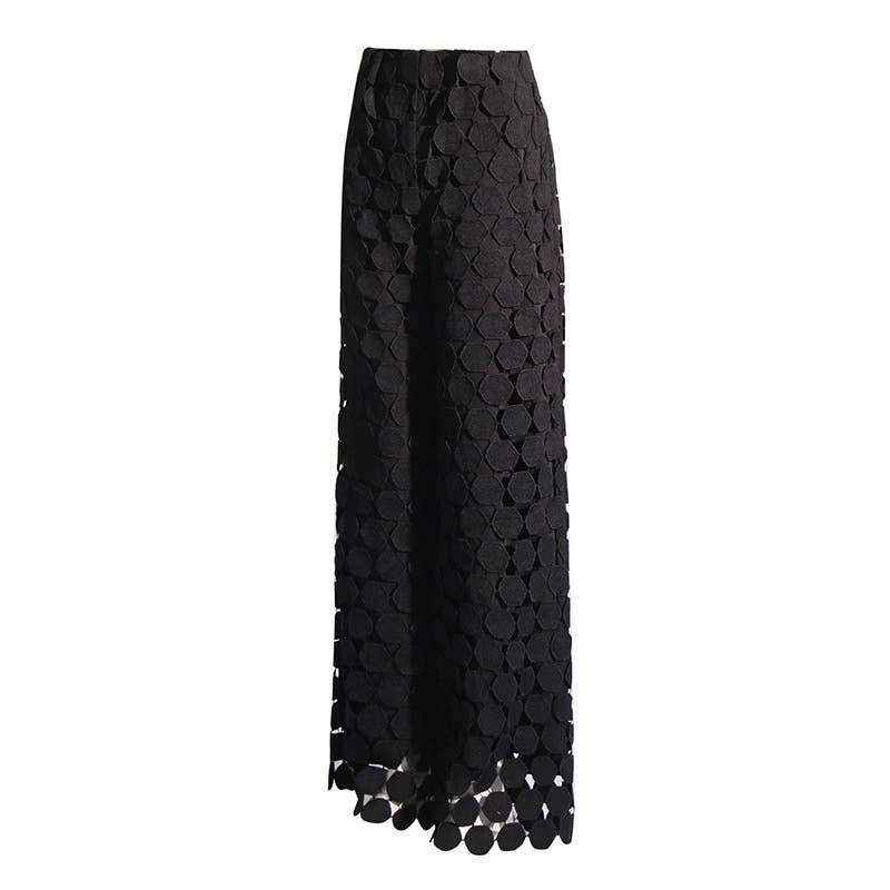 Productseeker - Wholesale Pants - Women's - PT006Y Tassel High-Waist Trousers - Spring Chic1