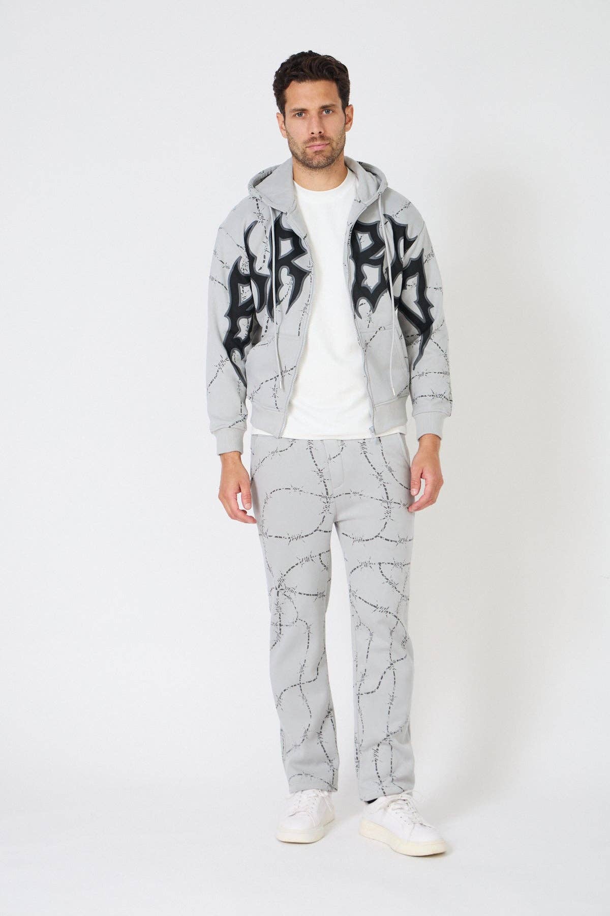 TOP MONDAY - Wholesale Top & Pant Set (NOT Loungewear) - Men's - Ensemble Workwear zip-up sweatshirt and joggers0