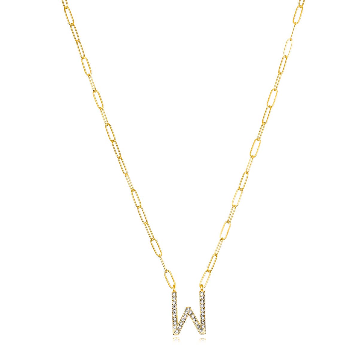 Amelia Rose Jewelry - Wholesale Pendant/Charm Necklace - Grand Diamond Initial Necklaces-All Letters Gold30