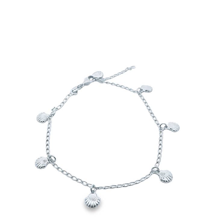 MIA Jewelry – wholesale Anklet – 18K Gold Filled Beach Sea Shells Charm Anklet (E19)1