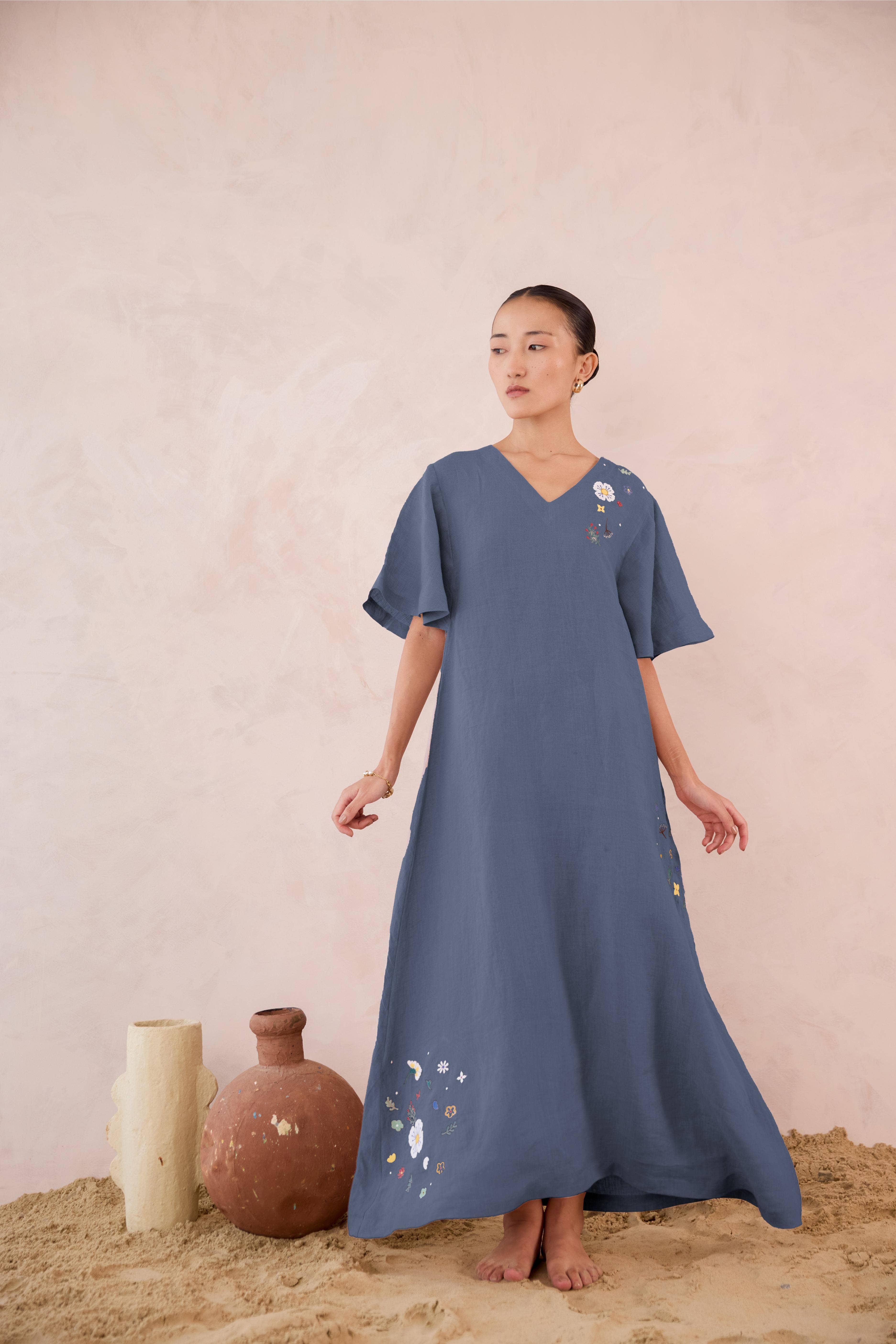 Live Linen – Vestido - Mulher por atacado – Vestido Rosaline de Linho15