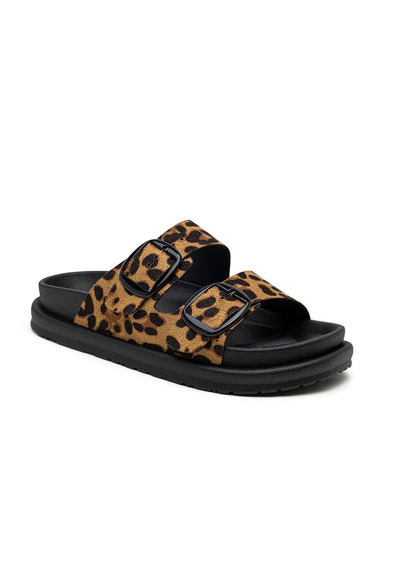 LADY GLORY - Wholesale Sandals - Women's - Flat mules with double buckles – Comfort and casual style12