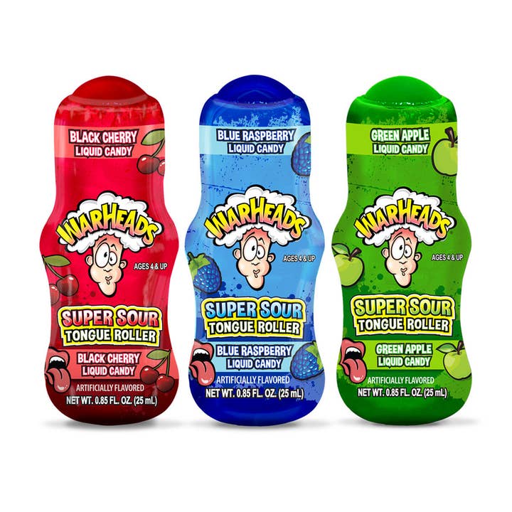 I Got Your Candy – Engroshandel Bolcher – Warheads Super Sour Tongue Roller Flydende slik 0,85 oz -12ct