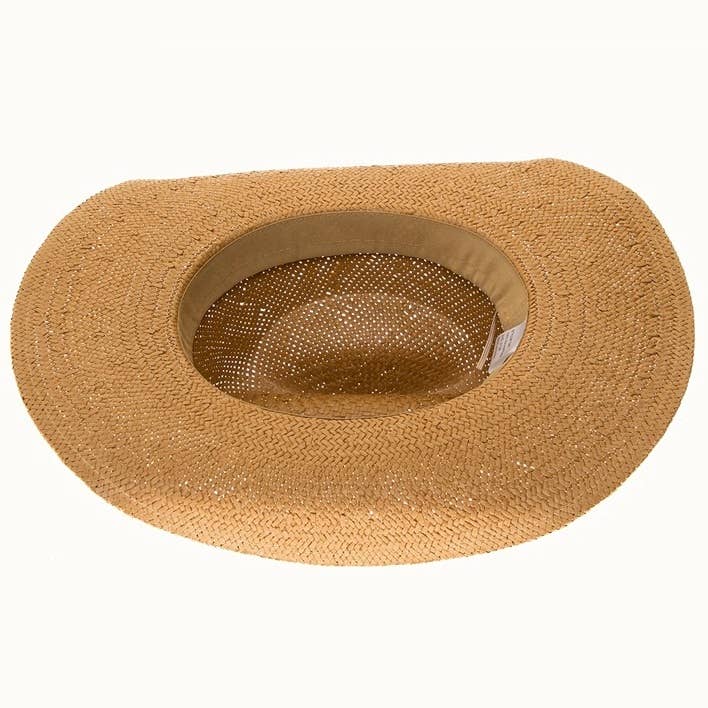 Olive & Pique - Wholesale Cowboy Hat - Women's - Handmade Western Smooth Toyo Straw Cowboy Hat, Adjustable