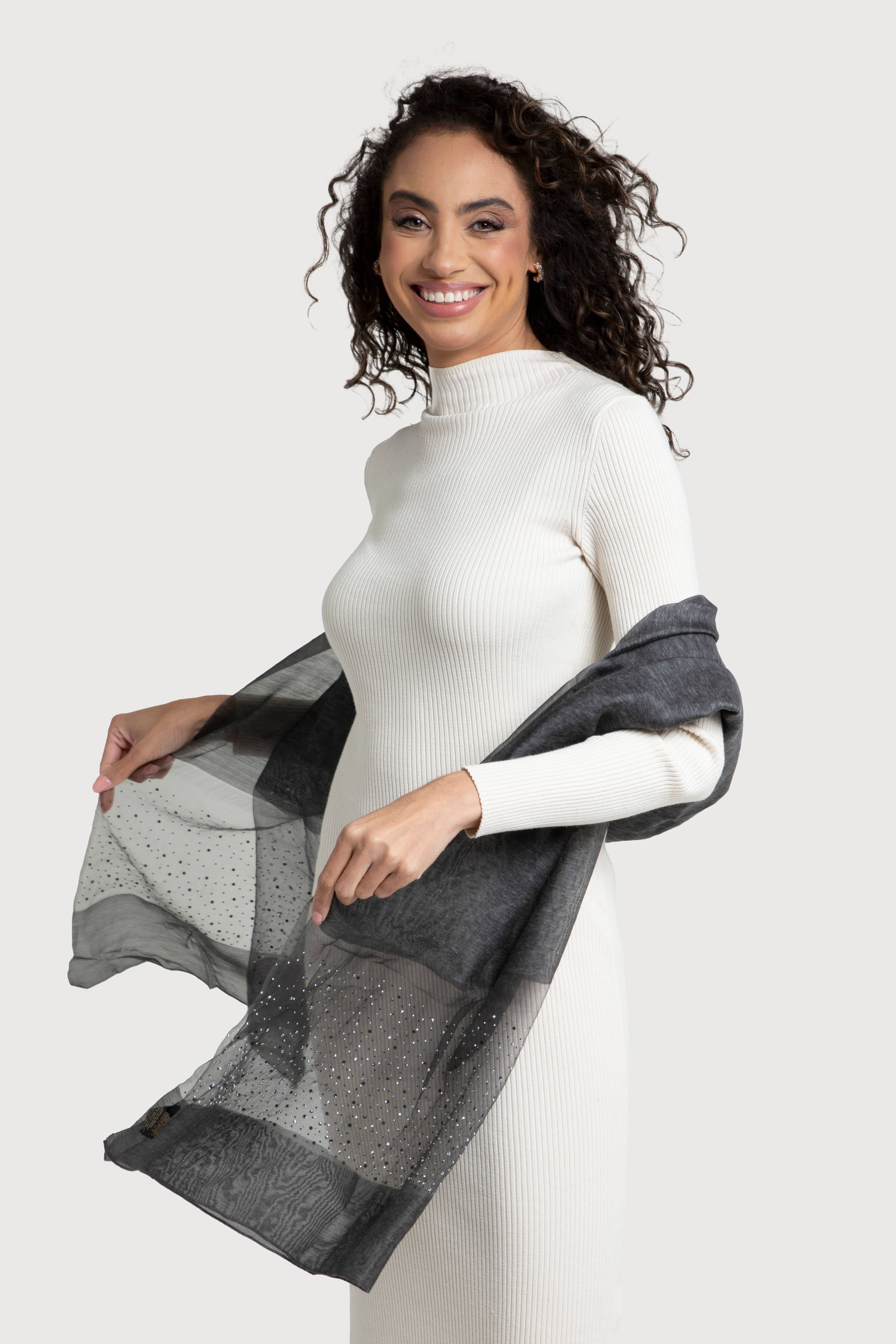 SAACHI - Vendita all'ingrosso Sciarpa - Donna - Sciarpa Star Gazer in misto lana24