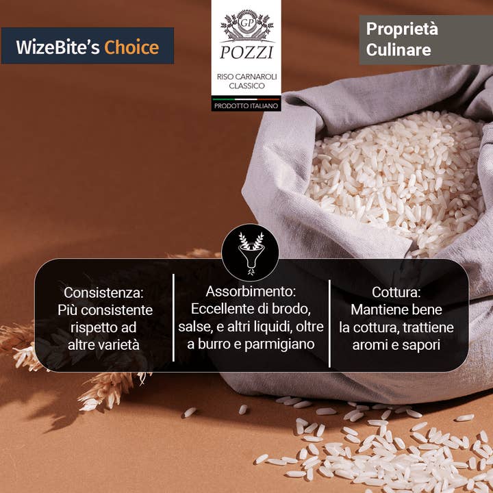 BENVOLIO.BIO by Wizebite S.r.l. SB - Wholesale Rice - POZZI Premium Carnaroli Risotto Rice Chef's Choice 1kg6