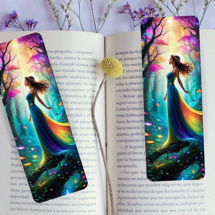 Hübsches illustriertes Lesezeichen mit Feenmotiv, Seitenschoner, Geschenk für Buchliebhaber für den Großhandel von simply creative