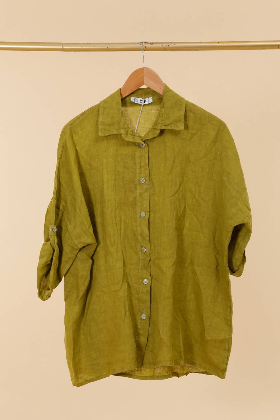 la maison des fibres naturelles - Wholesale Button Down Shirt - Women's - 620090u 100% linen shirt made in Italy21