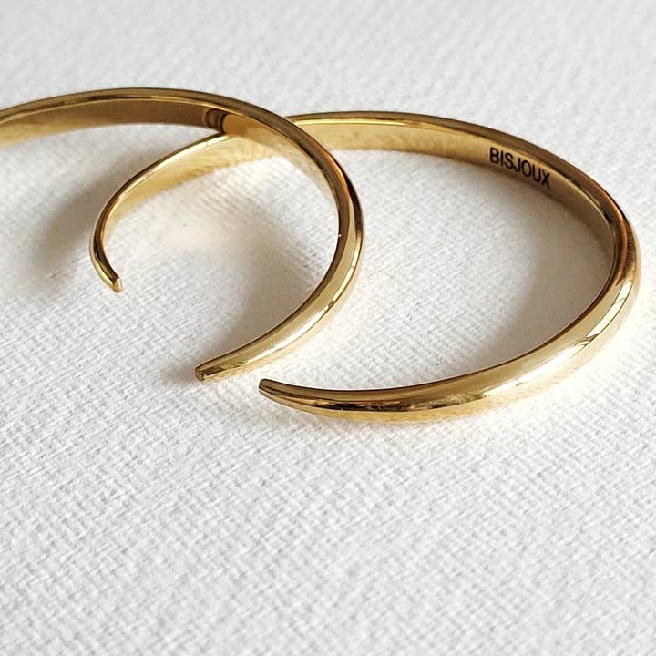 Bisjoux - Wholesale Cuff Bracelet - Brass Palmlet cuff palm cuff bangle bracelet