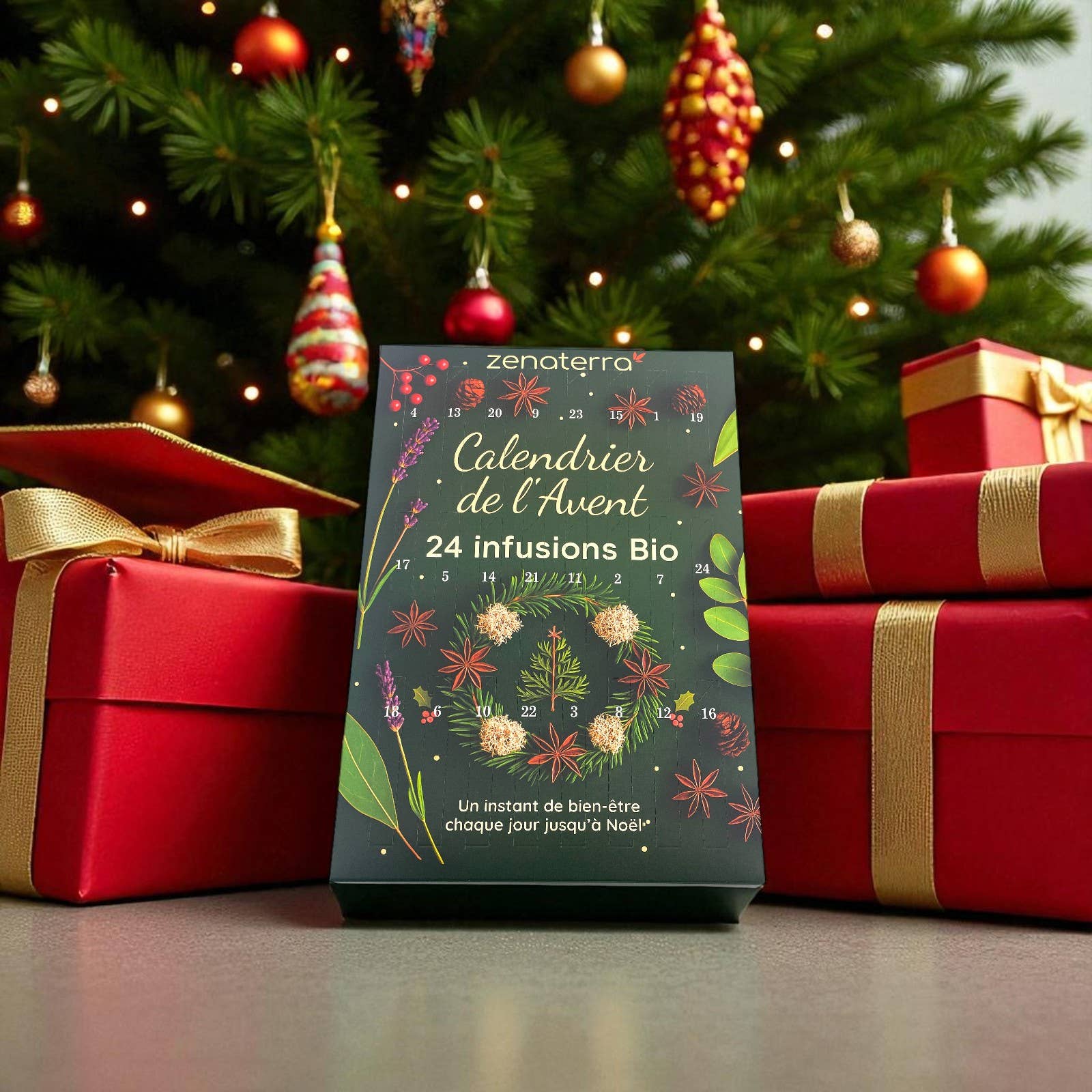 Zen'Arôme - Wholesale Advent Calendar - Advent Calendar 24 Organic Herbal Teas – 100% Natural0