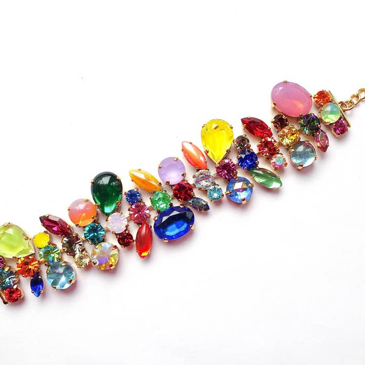 Unique Bracelet With Glass Stones for wholesale by SoHo Schmuckmanufaktur