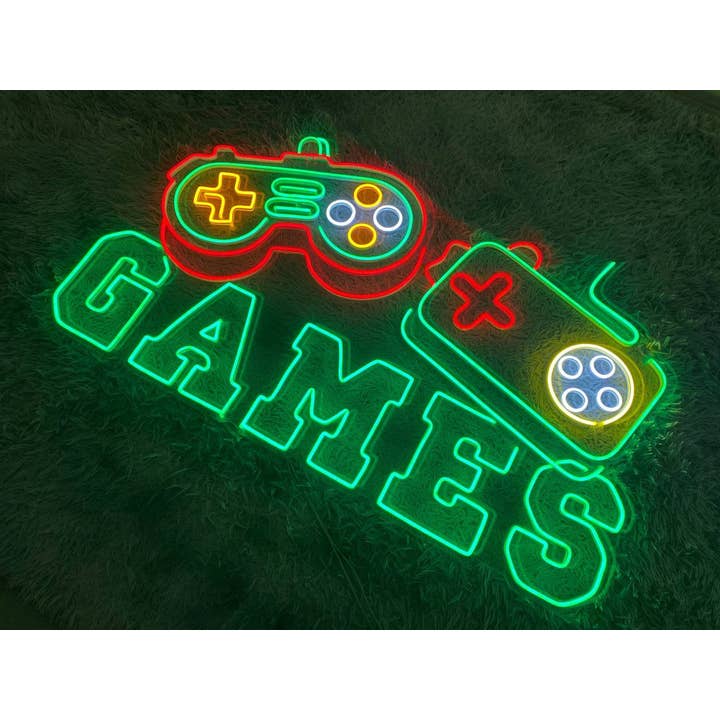Glow Neon – Engroshandel Neonskilt – Spillerumskontrol, Arcade Videospilrumsindretning Led Skilt1