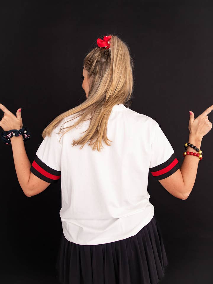 Brianna Cannon - Wholesale T-Shirt - Women's - Texas Tech Sparkle Logo T-Shirt4