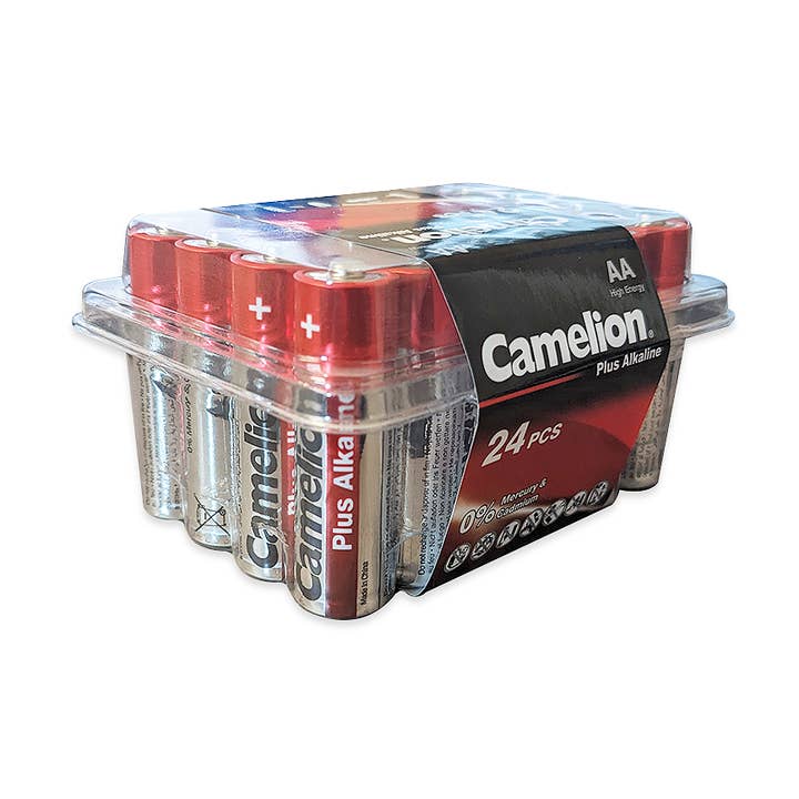 Camelion AA Alkaline Plus 24 Pack Plastic Tub for wholesale by Camelion Battery