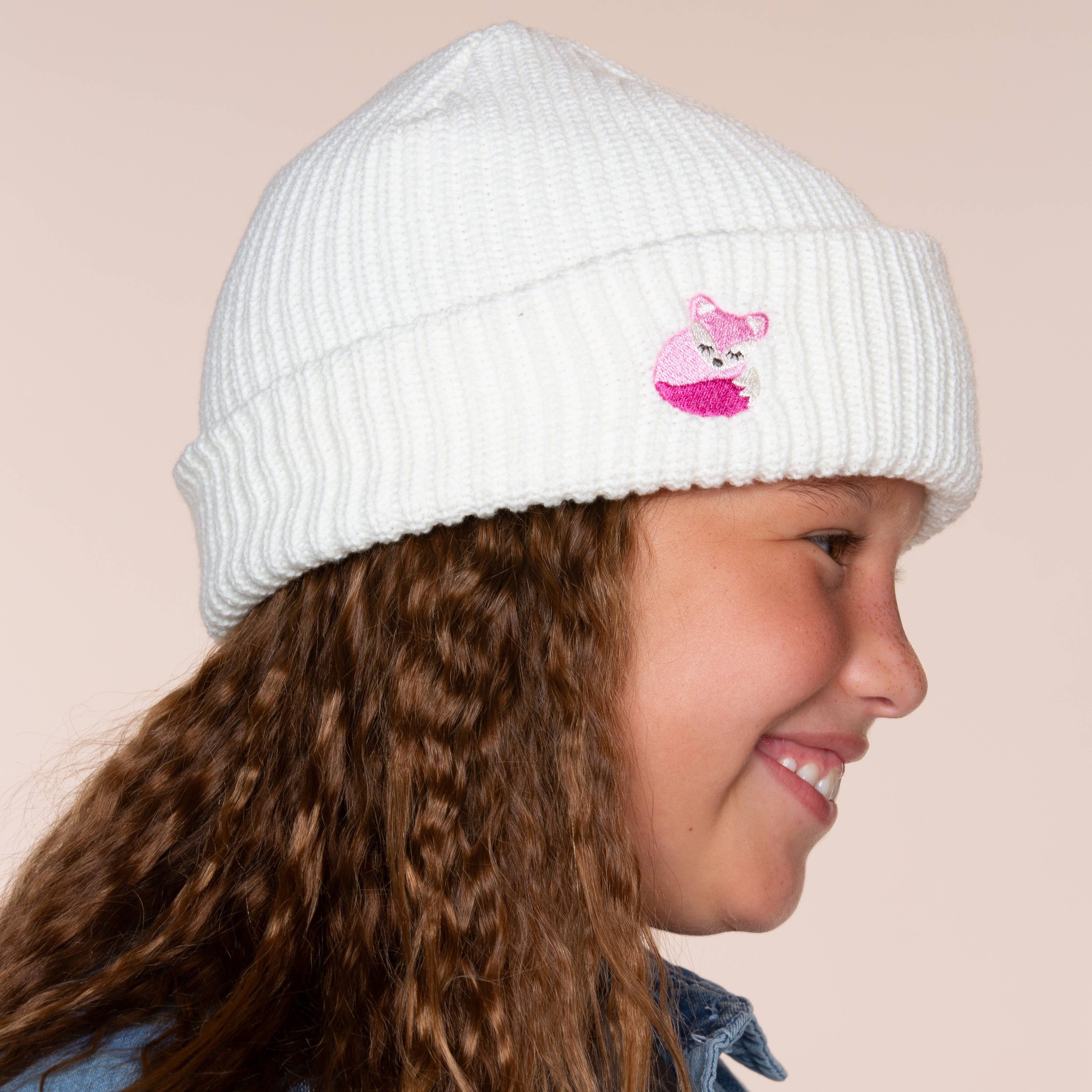 Peppercorn Kids - Wholesale Beanie - Kids - Kids’ Fox Beanie – Ultra-Soft Knit Hat with Cute Fox7