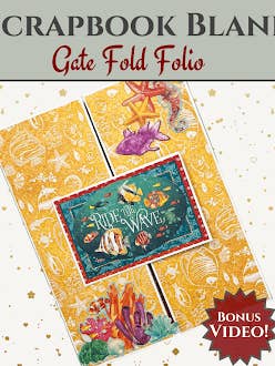 CrafTreat Gate Fold Folio DIY Scrapbook Templates1 Set White for wholesale by CrafTreat