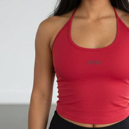 Halo Halter Top | Rød for engroshandel hos DYM Athletics