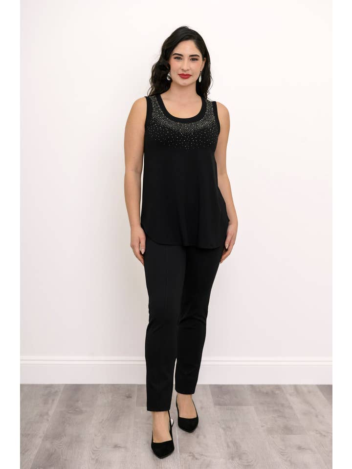 Blue Sky Clothing Co LLC – wholesale Tunic – Women’s – Jazz Tank, Black Diamond, Bamboo